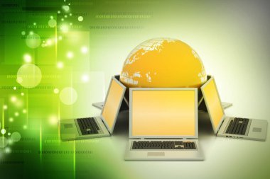 Laptop 3D çizim dosyaları ile