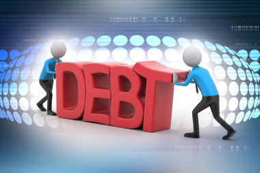 evrak çantası ile 3D iş adamı