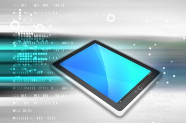 Tablet Pc resimde arka plan üzerinde