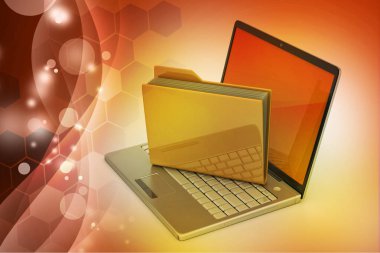 Laptop 3D çizim dosyaları ile