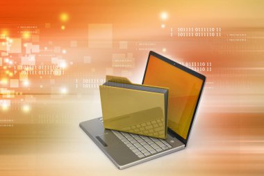 Laptop 3D çizim dosyaları ile