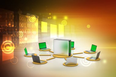 Internet bağlantı kavramı renk arka plan üzerinde