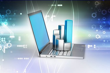 Laptop 3D çizim dosyaları ile