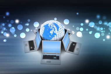 Bilgisayar teknolojileri kavramı illüstrasyon