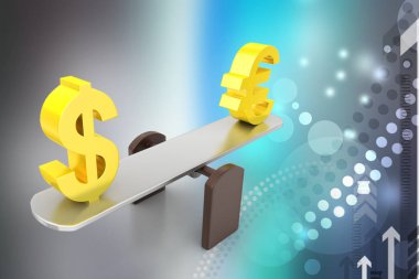 para Döviz Kuru 3D çizimi 