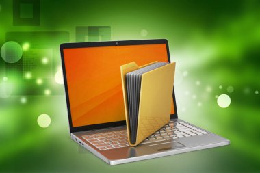 Laptop 3D çizim dosyaları ile