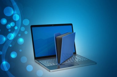 Laptop 3D çizim dosyaları ile