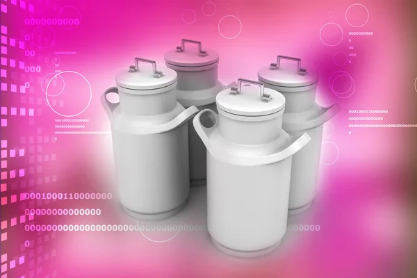 Illustration Can Container Milk — Stock Photo, Image