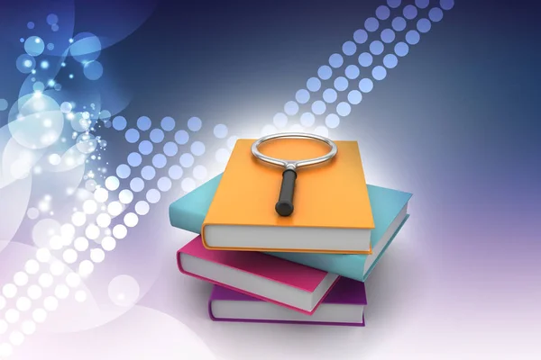 Education Concept Pile Books Bright Background — Stock Photo, Image