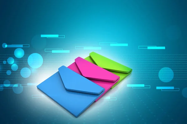 Sending Messages Concpt Abstract Illustration — Stock Photo, Image