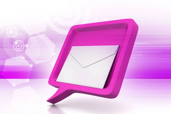 Mail Sending Concept Color Illustration — Stock Photo, Image