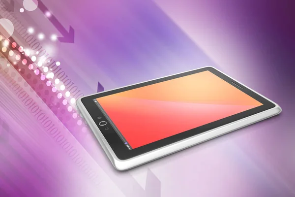 3D illustration of Touch screen tablet computer