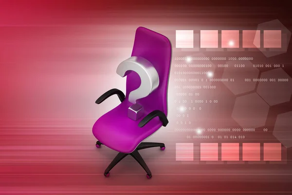 Krzesło Wykonawcze Kolorowym Tle — Zdjęcie stockowe