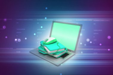 Laptop 3D çizim dosyaları ile