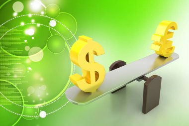 para Döviz Kuru 3D çizimi 