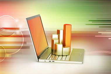 Laptop 3D çizim dosyaları ile