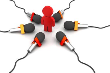 3d soyut Sosyal medya kavramı