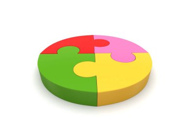 Bulmaca yüzük 3D çizimi