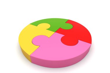 Bulmaca yüzük 3D çizimi