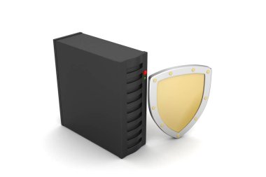 Kordon kablo ile bağlı güvenlik kalkanı