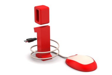 Beyaz arka planda bilgi işareti