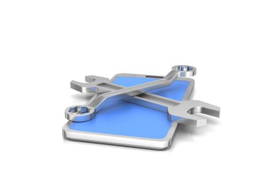 Beyaz arka plan üzerinde izole araçları