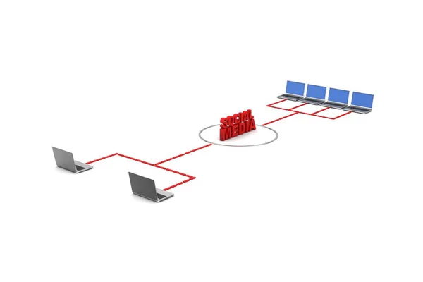System sieci bezprzewodowej — Zdjęcie stockowe