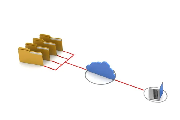 Draadloze netwerk systeem — Stockfoto