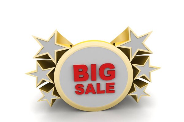 3D рендеринг концепции большой продажи
 