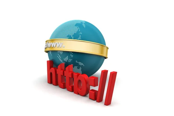 Wereldwijde Internet Concept Afbeelding Web — Stockfoto