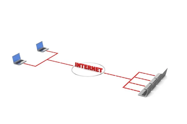 Sistema de redes inalámbricas — Foto de Stock