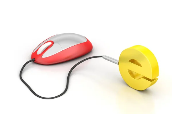 Illustration Online Concept Mouse — Stock Photo, Image