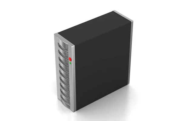 Computer Data Centre White Background — Stock Photo, Image