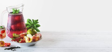 Suyu meyve, yaz içeceği, 3d render illüstrasyon