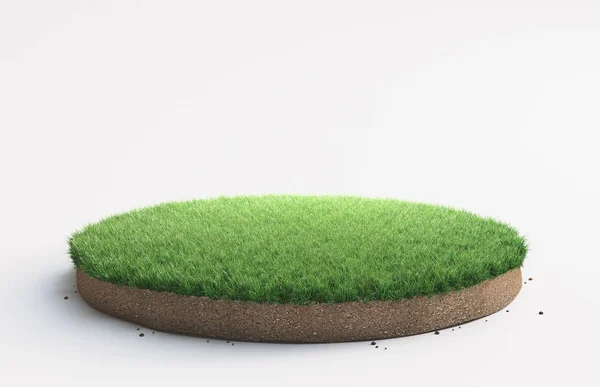 平和の緑の草 レンダリングの図 — ストック写真