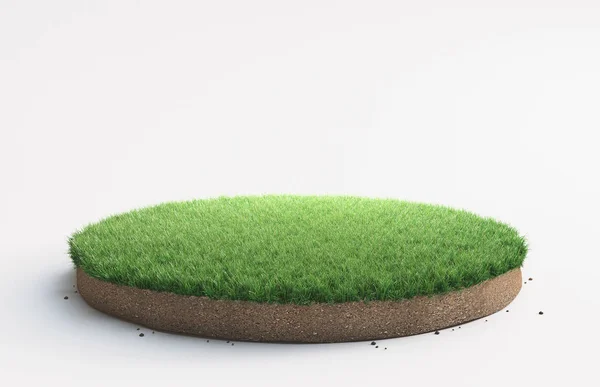 Barış yeşil çimen, 3d render illüstrasyon