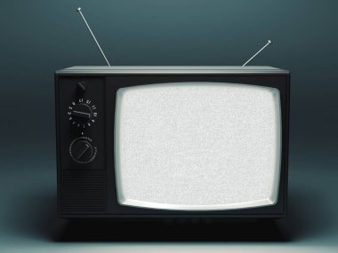 Vintage tv, 3d render