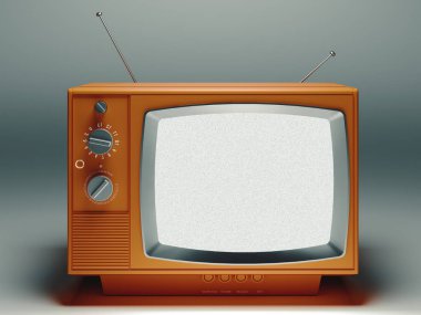 Vintage tv, 3d render