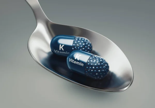 Vitamin Piller Eller Kapslar Rendering — Stockfoto
