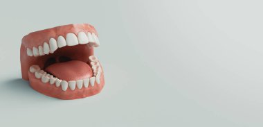 Diş bakımı, 3d render