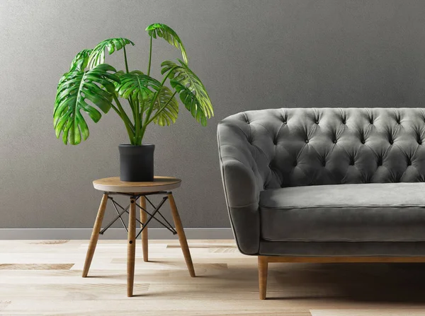 Lüks Modern Oturma Odası, 3 boyutlu resimleme