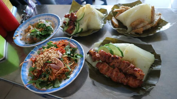 Bolo Arroz Vietnamita Especial Com Carne Grelhada — Fotografia de Stock