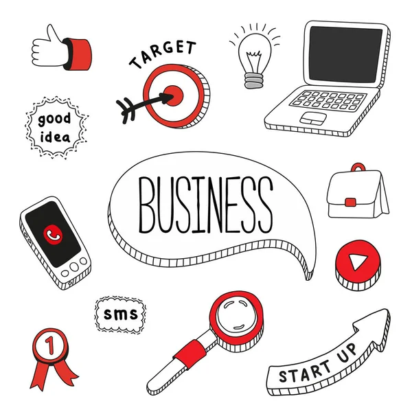 Bir takım iş unsurları. Telefon, evrak çantası, laptop..