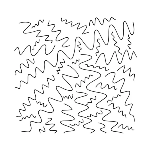 Abstract Patroon Van Lijnen Getekend Door Een Pen — Stockvector