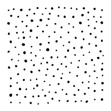 Soyut küçük dairelerin el çizimi kalem deseni.