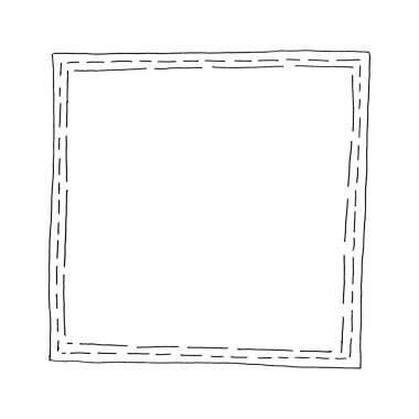 Karalama tarzında elle çizilmiş taslak çerçeveler.