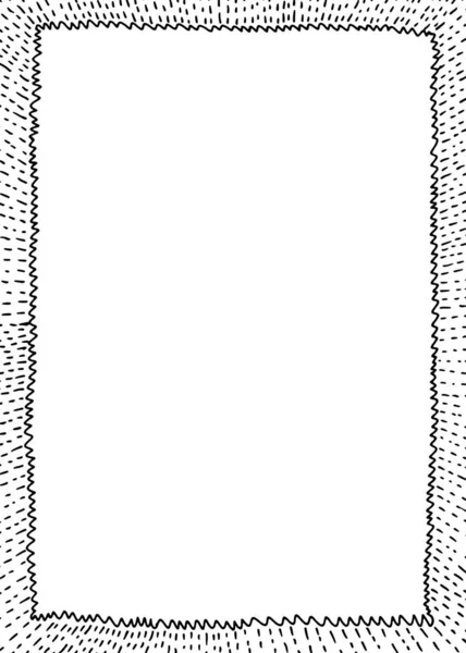 垂直格式 涂鸦风格框架 — 图库矢量图片