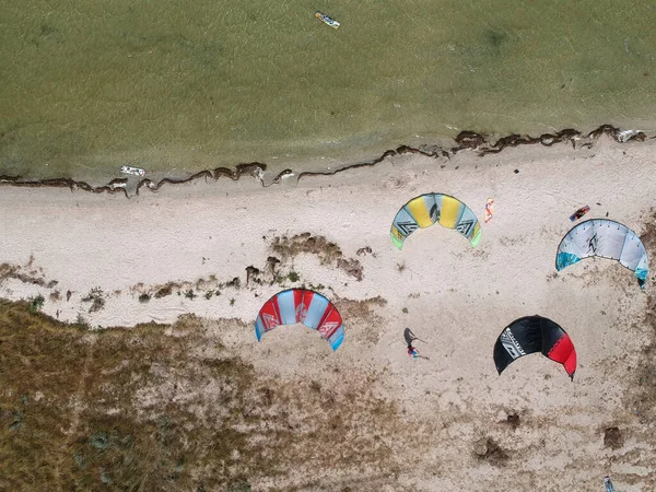 Oekraïne Stepok Juli 2020 Luchtfoto Van Een Vlieger Drogen Het — Stockfoto