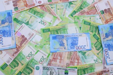 Bir sürü farklı asalet Rus parası. Yeni Rus MEB