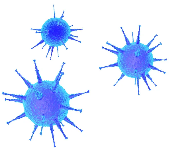 Illustration Modellering Mikrob Bakterier Och Virus — Stockfoto